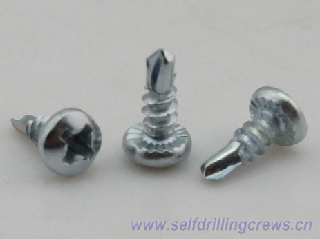 pan head serrated self drilling screws